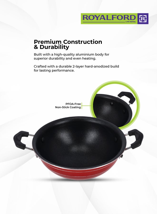 Royalford 18Cm Mini Kadai With Stainless Steel Lid Multicolor Made In India Multicolor 18Cmcm - Image 2