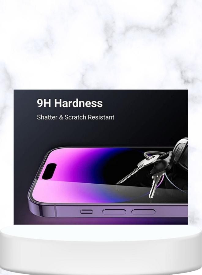 إيه إم إس شاشة حماية مصنوعه من الزجاج المقوى لهاتف آبل ايفون 14 برو شفاف - Image 4