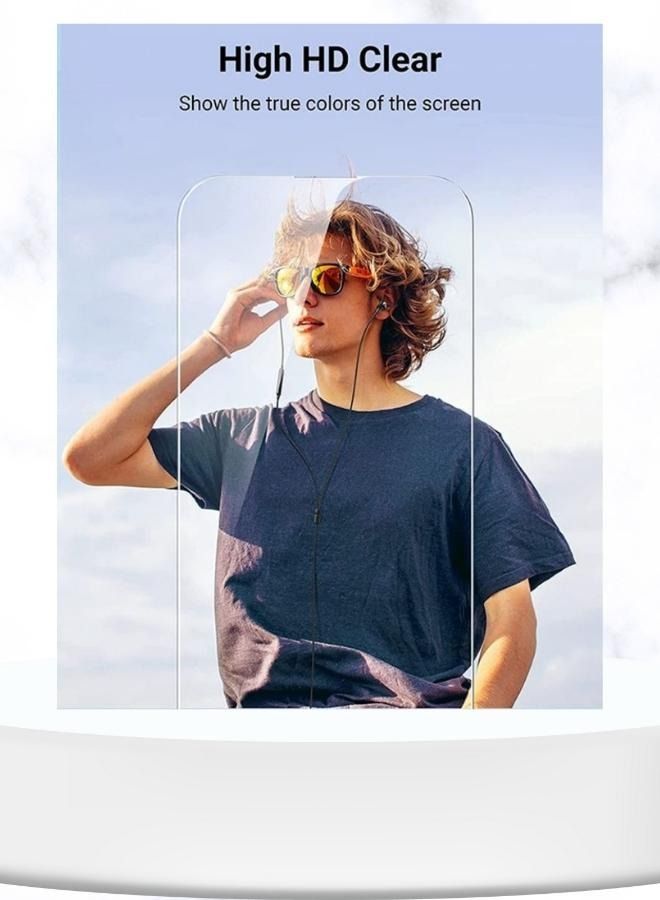 إيه إم إس شاشة حماية مصنوعه من الزجاج المقوى لهاتف آبل ايفون 14 برو شفاف - Image 3