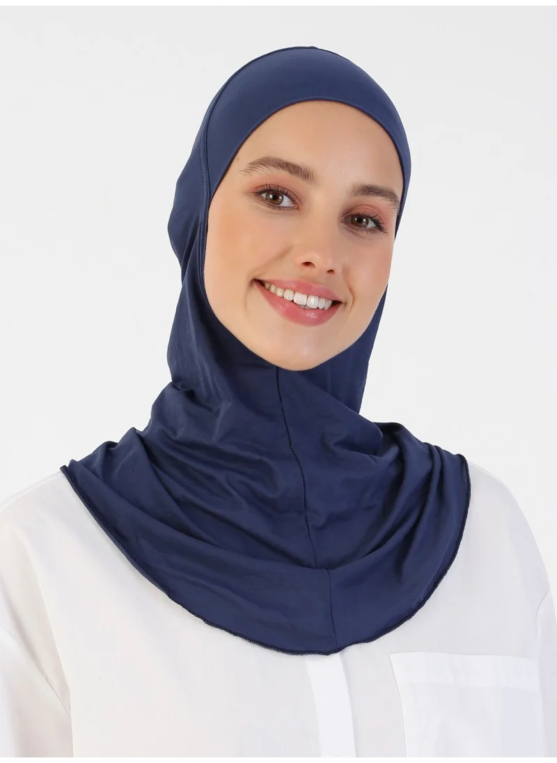 إيكاردين Breathable Fabric Neck Bonnet - Navy Blue -