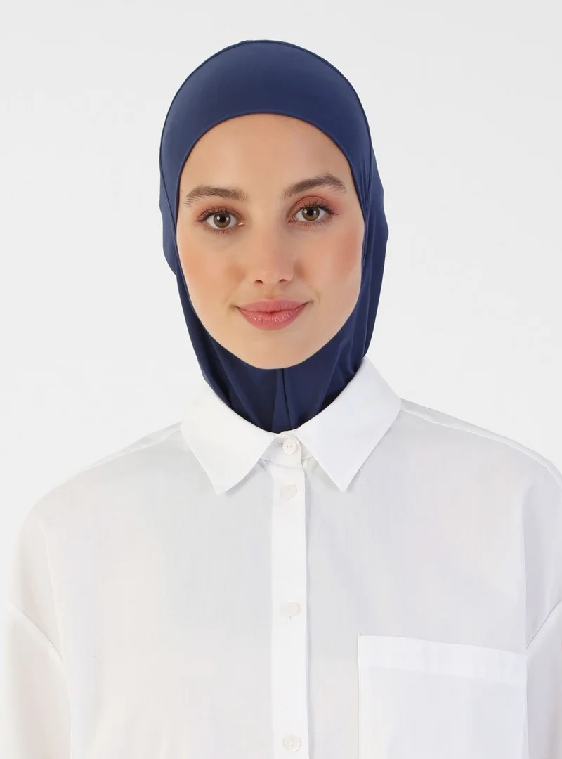 إيكاردين Breathable Fabric Neck Bonnet - Navy Blue -