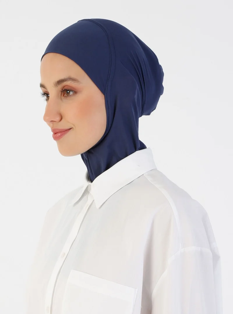 إيكاردين Breathable Fabric Neck Bonnet - Navy Blue -