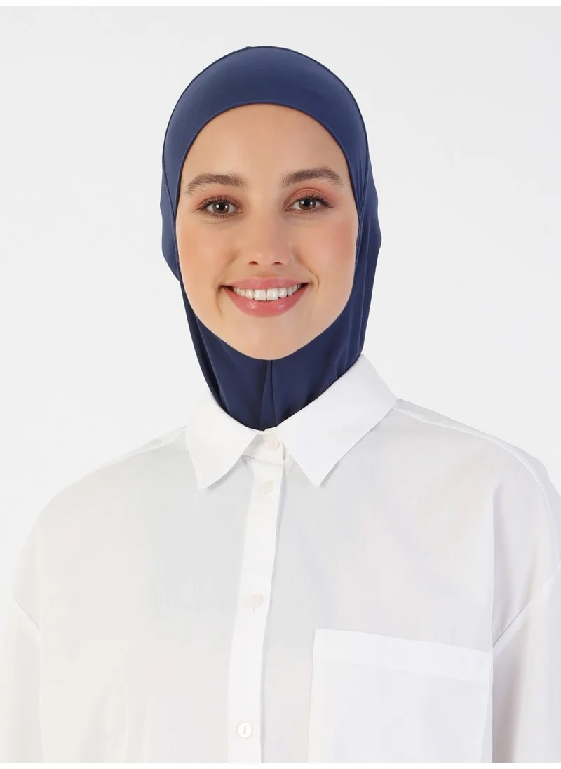 إيكاردين Breathable Fabric Neck Bonnet - Navy Blue -
