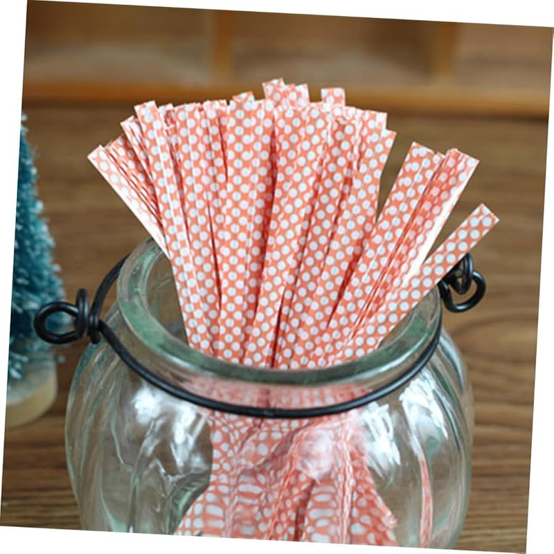 500 Pcs Mixed Colors Dot Pattern Twist Ties For Gift Bags Pastry Cupcake Packaging - Image 3