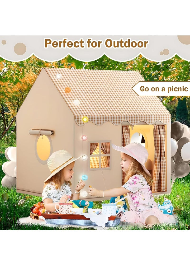 Children's Play Tent House Kids Play Play House Tent Washable Foldable Outdoor Indoor Play Tent Toddler Play Tent With Birthday Party Decoration  - Image 1