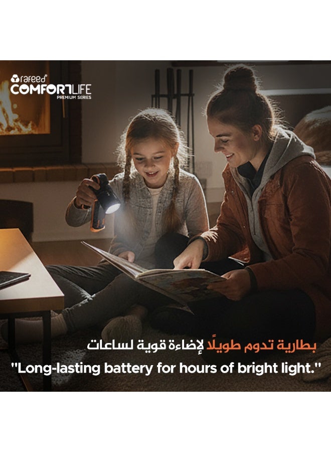 RAFEED Rechargeable Emergency Work Light 1000LM, USB-C, Magnetic Base, 110dB Alarm, IPX4 - Image 3