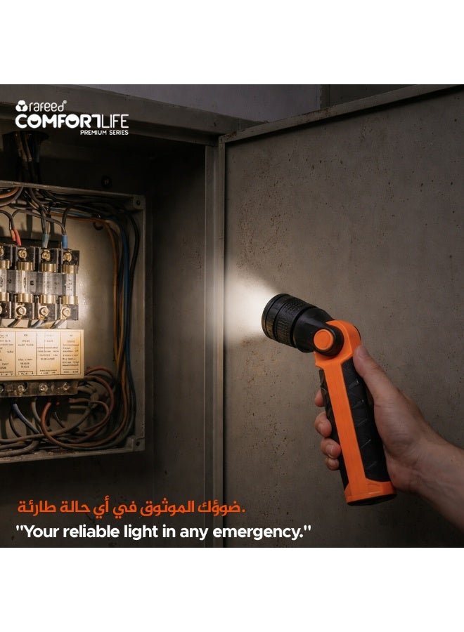 RAFEED Rechargeable Emergency Work Light 1000LM, USB-C, Magnetic Base, 110dB Alarm, IPX4 - Image 5