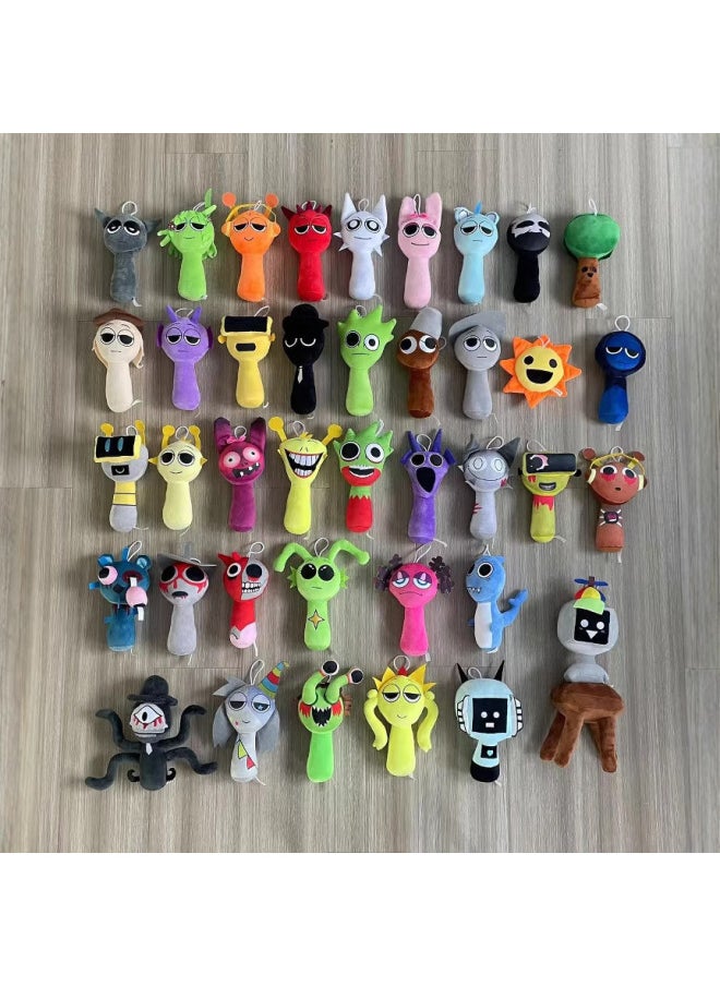 Generic - Sprunki Plush Rhythm Box Game Peripheral Plush Doll Doll-Color:Mutant Blue Bear-ready Stock 20cm 70g-Height:Vacuum Compression - Image 1