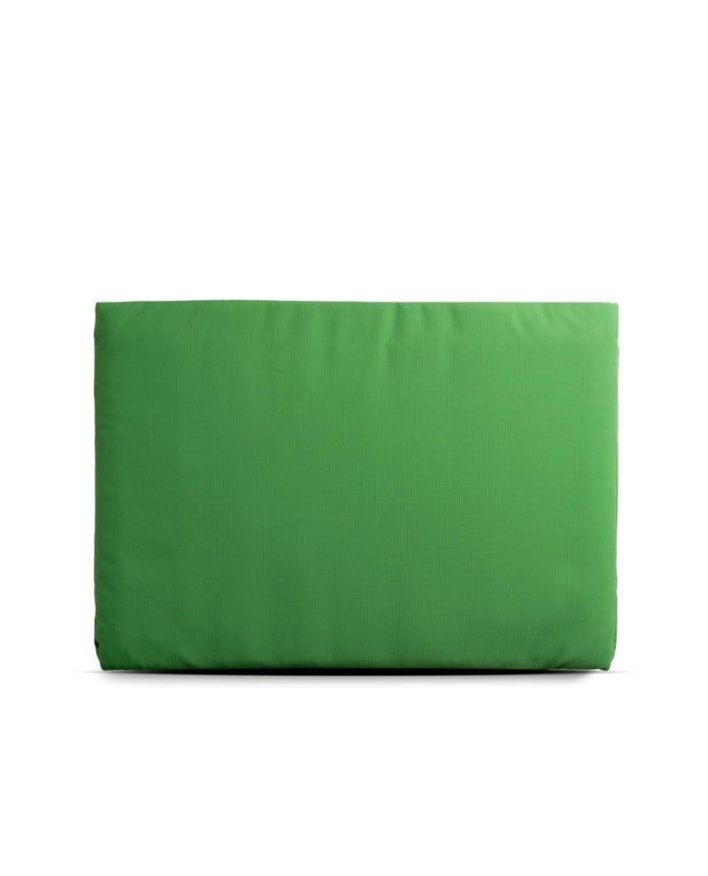 DailyObjects Medium Portable Pivot Laptop Sleeve |Recycled Nylon| Durable|Lightweight|Water Repellent|Padded Zipper|Fits Laptop/MacBook Air/Pro-14|for Men and Women|Office and Daily use (Green) - Image 4