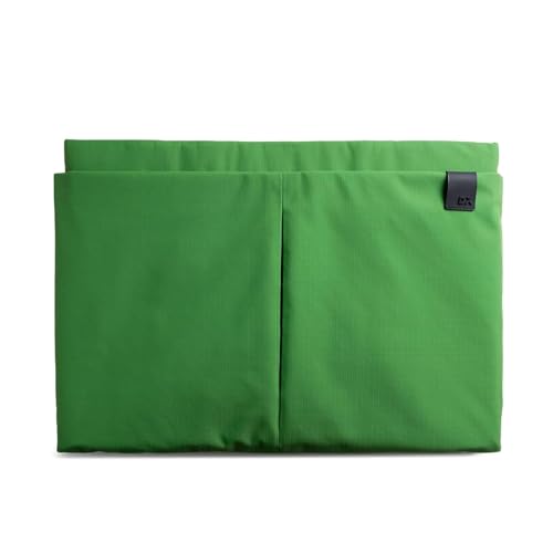 DailyObjects Medium Portable Pivot Laptop Sleeve |Recycled Nylon| Durable|Lightweight|Water Repellent|Padded Zipper|Fits Laptop/MacBook Air/Pro-14|for Men and Women|Office and Daily use (Green) - Image 1