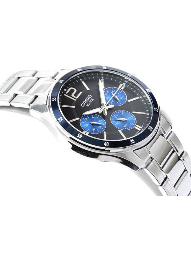CASIO Men Water Resistant Chronograph Watch MTP-1374D-2A - Image 4
