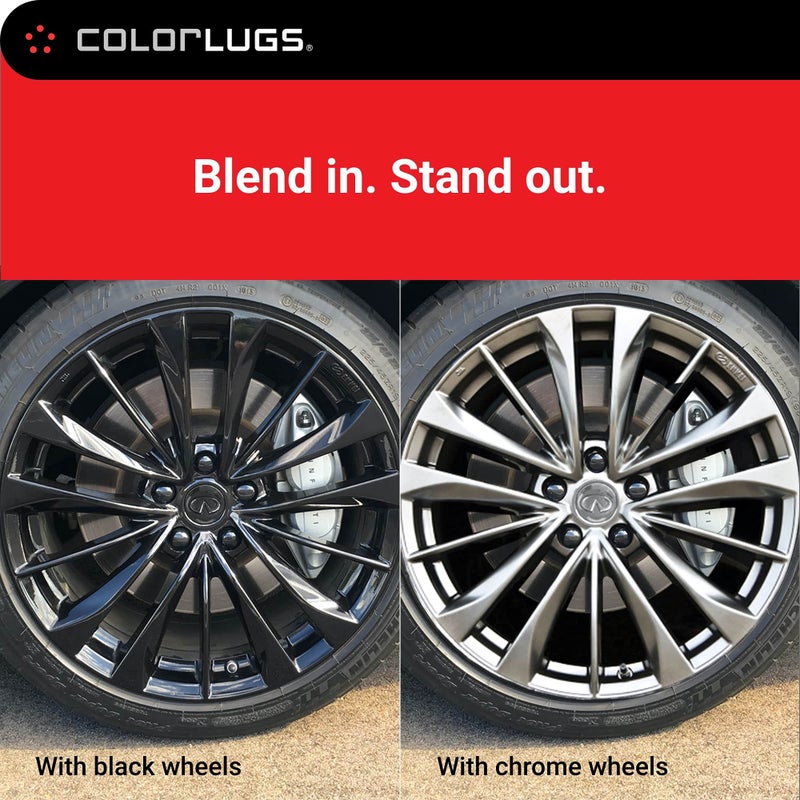 AUTOMOTIVATED ColorLugs Vinyl Lug Nut Cover | Black | Flexible Fit Wheel Lug Nut Cap | Fits 21-23 mm | Pack of 20 | Includes Deluxe Extractor | Made in The USA - Image 5