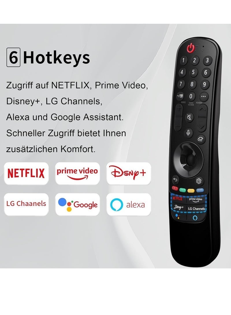 BLUMENiT Universal Remote Control Compatible with LG Magic TV (011) with battery - Image 2