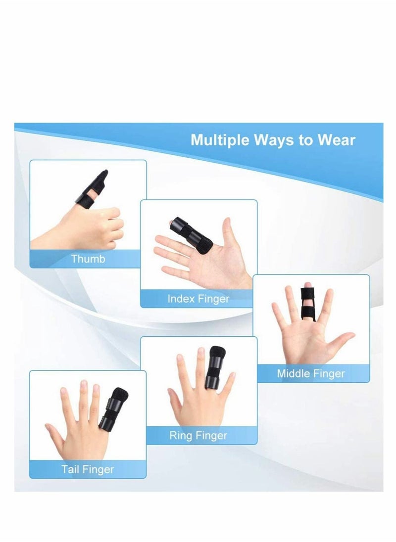 SYOSI - 1 Pack Finger Splint Trigger Finger Splints Mallet Finger Brace Finger Support and Straightener for Index Middle Ring Finger Tendon Release and Pain Relief - Image 1