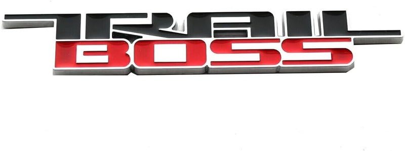 2019-2024 Trail Boss Emblem Car Badge 3D Nameplate Replacement for Silverado 1500 2500 HD (Chrome) - Image 2