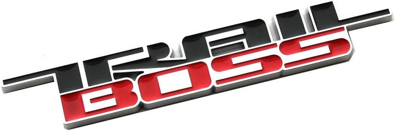 2019-2024 Trail Boss Emblem Car Badge 3D Nameplate Replacement for Silverado 1500 2500 HD (Chrome) - Image 3