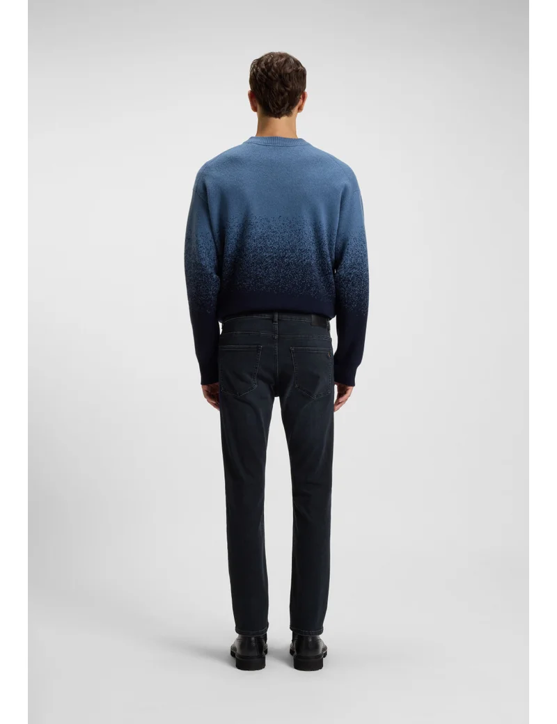 بوس Delaware slim-fit jeans in blue-black soft-motion denim
