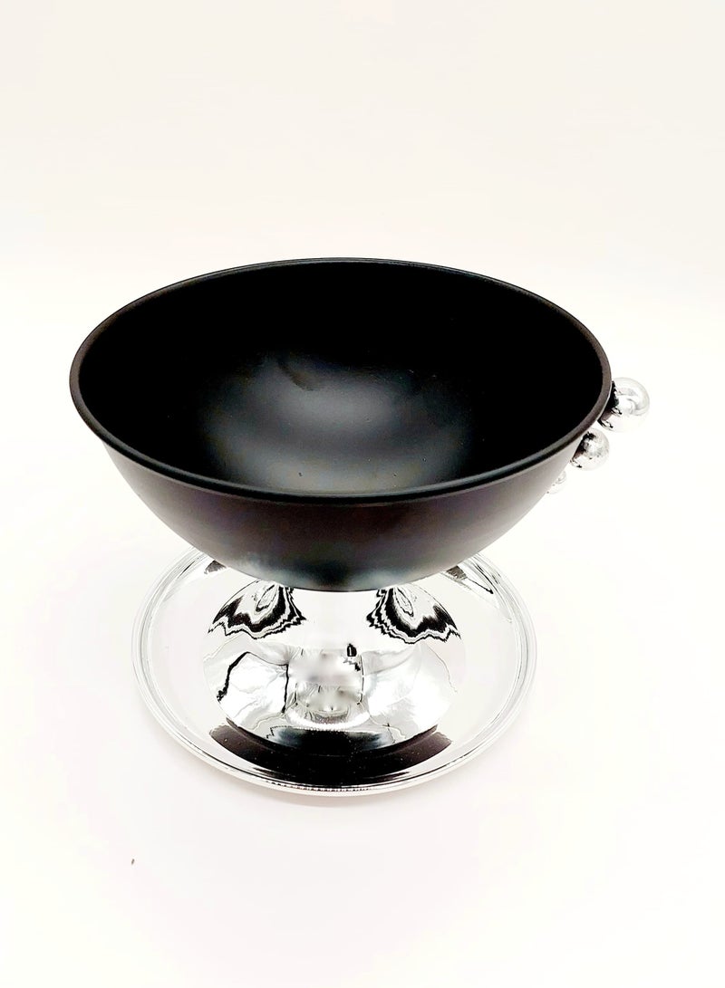 AKDC Decoration footed Candy Bowl steel&black colors 15cm - Image 2