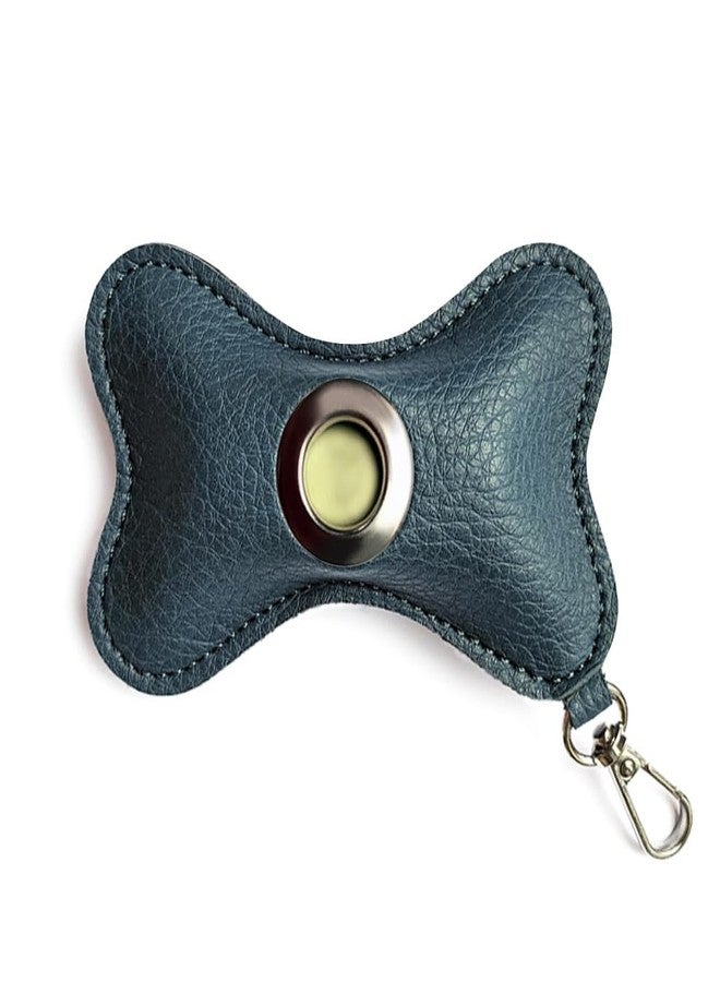 DONGKER Dog Poop Bag Holder,Leather Dog Waste Bag Dispenser Zipered Pouch with Carabiner Clip Attached to Any Leashes for Walking Outdoor Travelling(No Poo Bags Include) - Image 1
