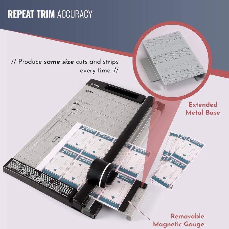 CARL , Professional Rotary Paper Trimmer 15-inch, 15 sheet cutting capacity - Image 5