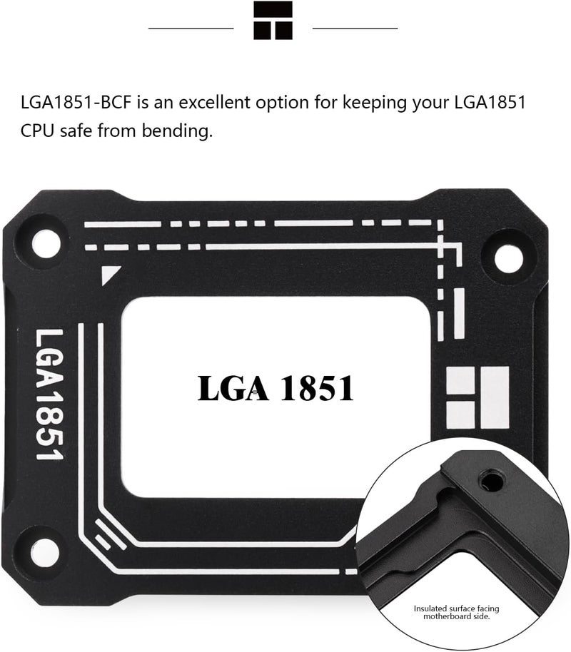 Thermalright LGA1851-BCF Black CPU Holder, Intel 15th CPU Anti-Bending Fixed Bracket, Aluminum Alloy - Image 3