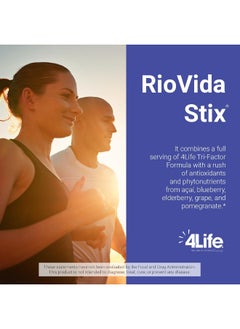 4life Transfer Factor Riovida Stix Tri-Factor Formula, Supports Immune System With Elderberry, Blueberry, Pomegranate And Acai - 15 Packets  - Image 4