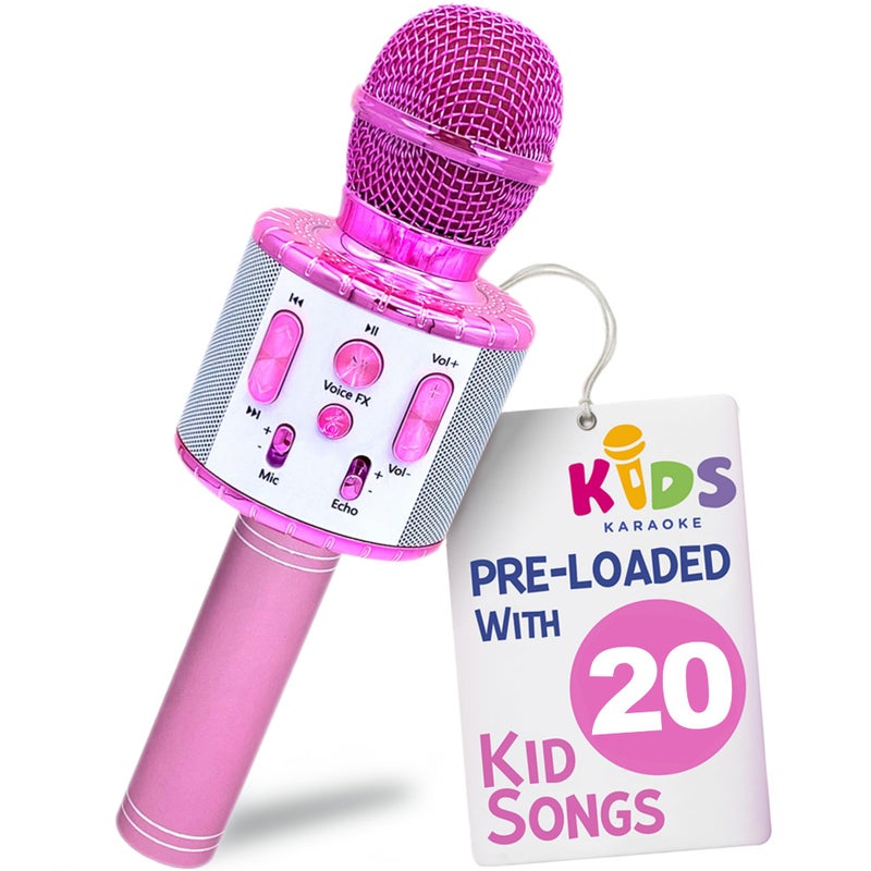 Move2Play, Kids Karaoke Microphone | Includes Pre-Loaded Songs & Bluetooth | Kids Birthday & Easter Gift | Toy for All Ages 2, 3, 4, 5, 6+ Year Old Girls, Boys & Toddlers - Image 1