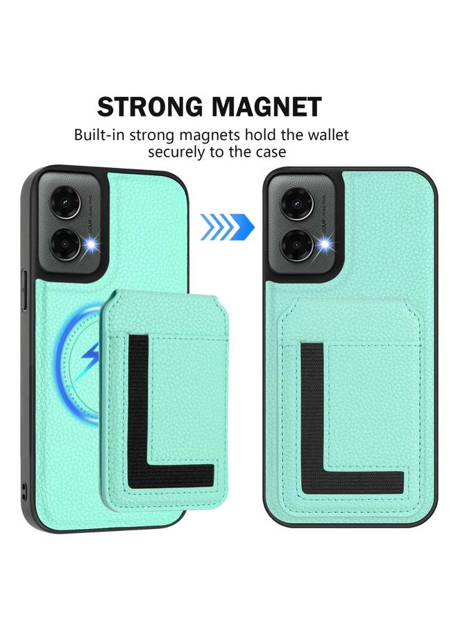 Case For Motorola Moto G 5G 2024 CX01 Detachable Magsafe Magnetic Card Bag Phone Case