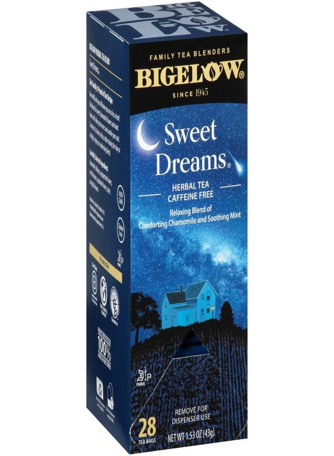 Bigelow Tea Bigelow Sweet Dreams Herbal Tea 28-Count Box (Pack of 1) Relaxing Blend of Chamomile & Mint Caffeine-Free Nighttime Herbal Tea in Individual Foil-Wrapped Bags - Image 2