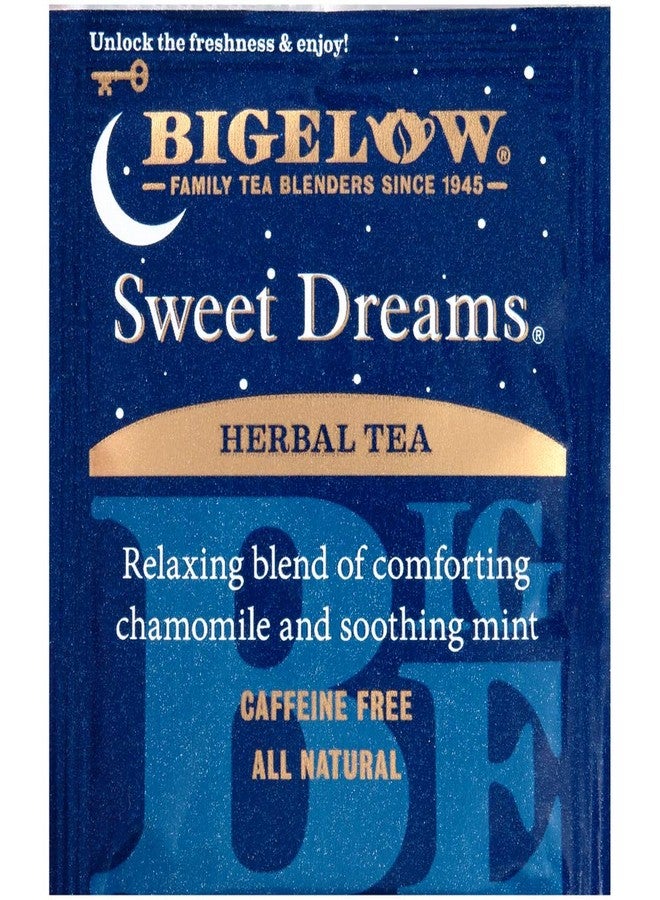Bigelow Tea Bigelow Sweet Dreams Herbal Tea 28-Count Box (Pack of 1) Relaxing Blend of Chamomile & Mint Caffeine-Free Nighttime Herbal Tea in Individual Foil-Wrapped Bags - Image 4