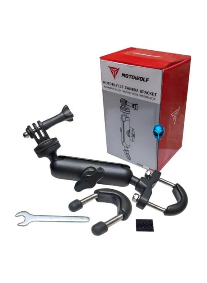 موتوولف حامل تثبيت كاميرا الحركة للدراجات النارية MotorWolf MDL-3519 على مقود الدراجة - Image 1