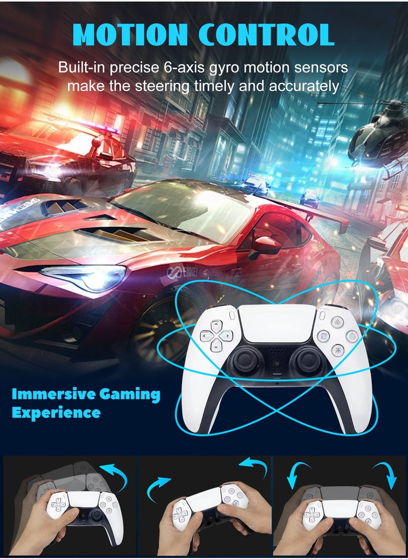 ماركة غير محددة وحدة تحكم لاسلكية T28 لجهاز PS4، وحدة تحكم في عصا التحكم متوافقة مع PS4/Pro/Slim مع Turbo/أزرار قابلة للبرمجة/مستشعر جيروسكوب سداسي المحاور/اهتزاز مزدوج  - Image 5