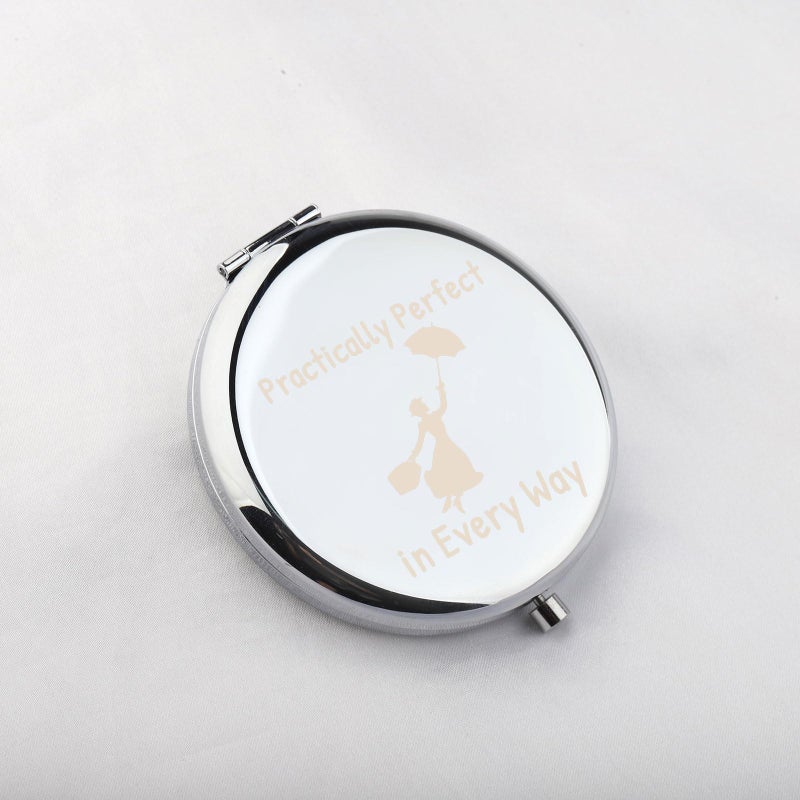 Wusuaned Movie Quote Makeup Mirror Practically Perfect In Every Way Mirror Fantasy Inspired Gifts For Movie Fans - Image 2