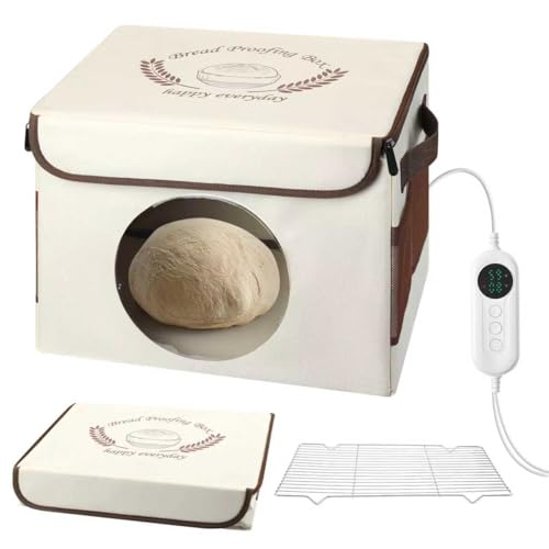 Berverra Foldable Proofing Box for Sourdough Bread Baking,Bread Proofers with Temperature Timer Controller (86-113℉),Space-Saving Bread Proofing Box,Dough Proofer with Metal Rack,Warmer for Sourdough Starter - Image 2