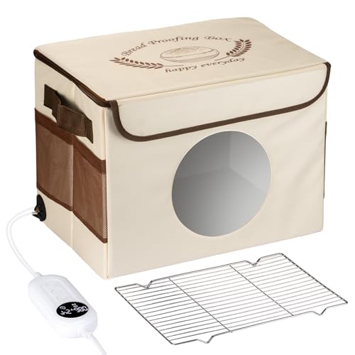 Berverra Foldable Proofing Box for Sourdough Bread Baking,Bread Proofers with Temperature Timer Controller (86-113℉),Space-Saving Bread Proofing Box,Dough Proofer with Metal Rack,Warmer for Sourdough Starter - Image 1