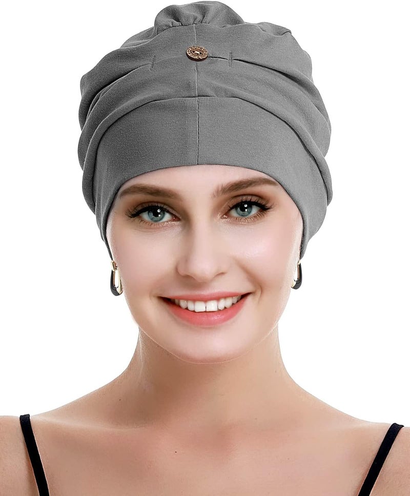 osvyo Cotton Chemo Turbans for Women Cancer Hairloss hat - Cotton Lightweight Headwear Sealed Packaging - Image 1