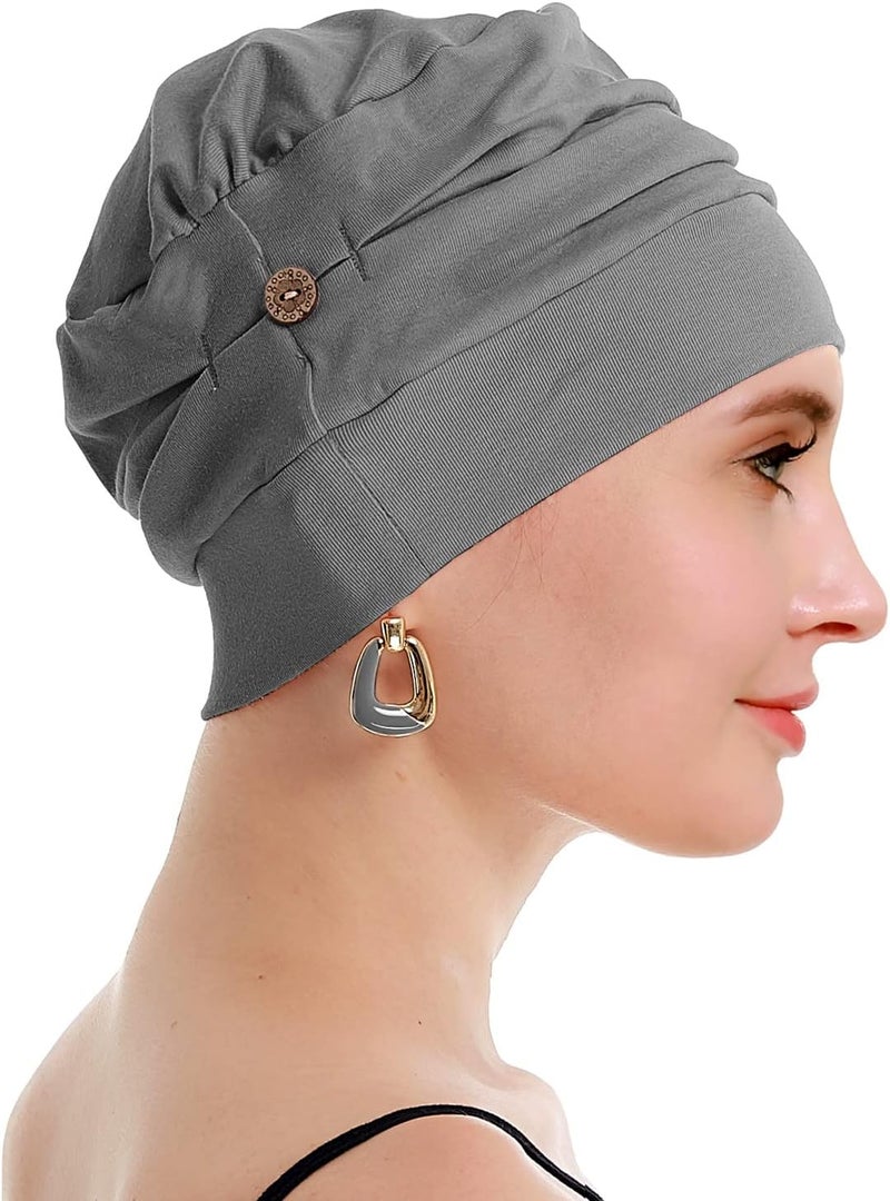 osvyo Cotton Chemo Turbans for Women Cancer Hairloss hat - Cotton Lightweight Headwear Sealed Packaging - Image 4