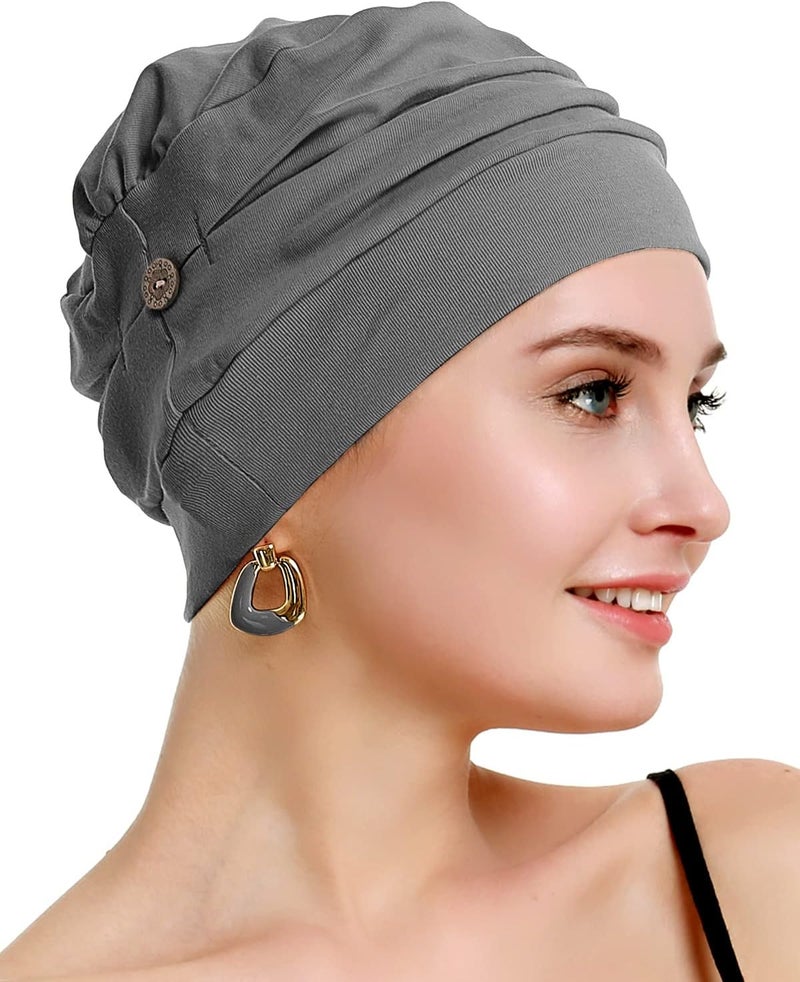 osvyo Cotton Chemo Turbans for Women Cancer Hairloss hat - Cotton Lightweight Headwear Sealed Packaging - Image 3