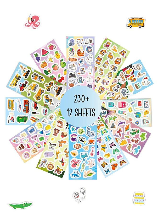 Lemon 230 PCS  Waterproof Stickers, HD Fine Color Printing, Vinyl Waterproof Stickers for Laptop,Skateboard, Water Bottles, Computer, Phone, Guitar,  Stickers for Kids Teens Adult - Image 1