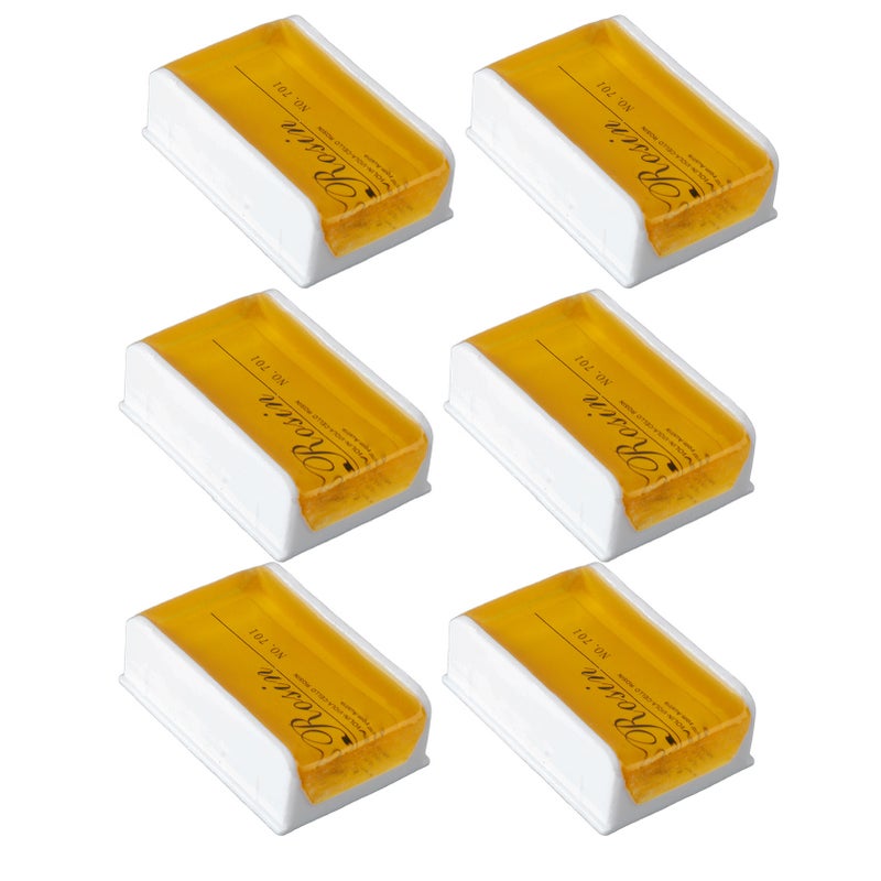 6Pcs Violin Rosin Bow String Rosin Instrument Accessory Low Dust Universal for Viola Cello Yellow - Image 4