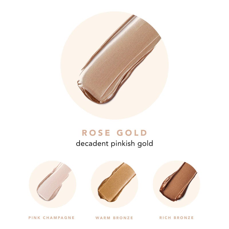 JLO BEAUTY Complexion Booster Highlighter & Bronzer for Face & Body, Rose Gold, Lightweight Skin Care Makeup Primer with Vitamin E, Sheer Shimmer Skin Tint for a Dewy Glow, That Star Filter, 1 Fl Oz - Image 5