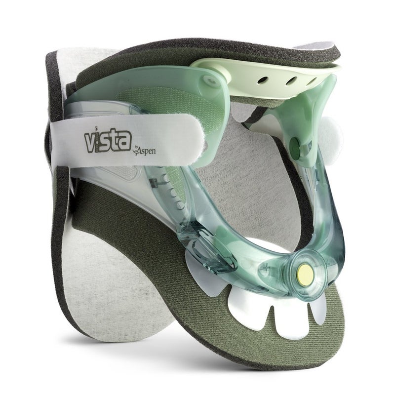 Aspen Vista Cervical Collar - 2-Piece Neck Brace for Restricting Cervical Motion -Relieves Neck Discomfort and Spine Pressure - Soft Cotton Padding - 6 Height Adjustments - Image 5