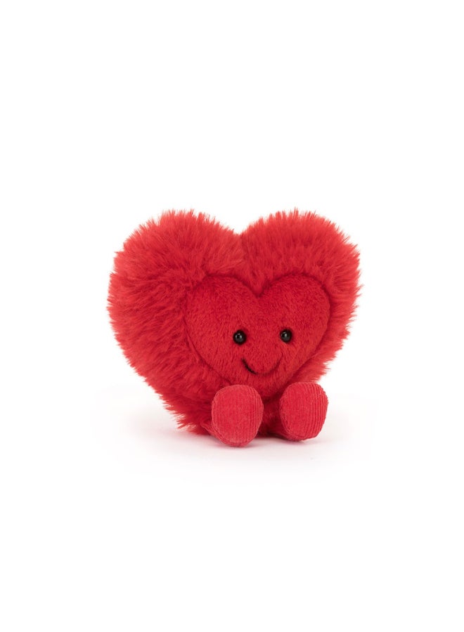 Jellycat دبدوب قلب أميزيبلز بيتي - لعبة محشوة ناعمة بأرجل كوردية، هدية عيد الحب لطيفة للأطفال والبالغين، مجموعة جليكات، 11 سم - Image 5