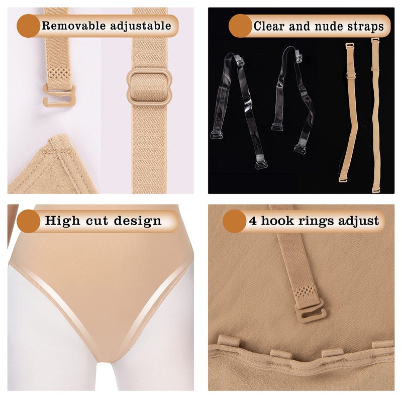 MOLLDAN Women Undergarments for Girls Dance Ballet Leotard Dancewear(8A14) - Image 4