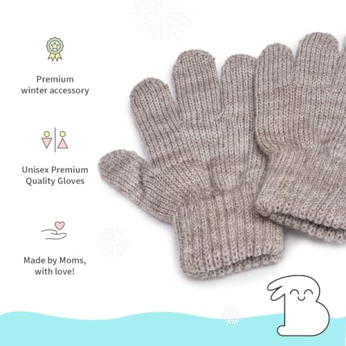 superbottoms Premium Winter Gloves for Babies & Toddlers l Fit from 1-2Y Old l Made with Premium Woolen Blend - Image 4