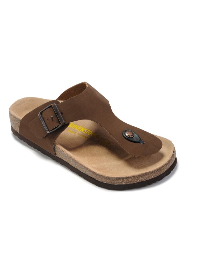 BIRKENSTOCK Stylish and Comfortable Cork Gizeh Herringbone Thong Sandals for Men and Women - Image 1