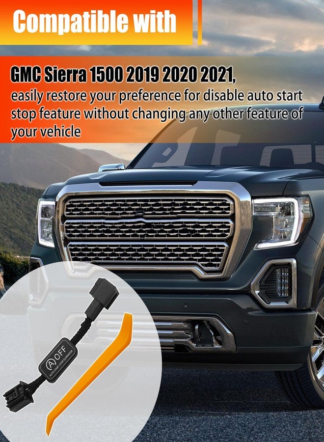 جهاز إلغاء خاصية الإيقاف والتشغيل التلقائي، متوافق مع سيارة GMC Sierra 1500 موديلات 2019-2021. تعطيل خاصية الإيقاف والتشغيل التلقائي بشكل دائم - توصيل وتشغيل بدون أخطاء. - Image 3