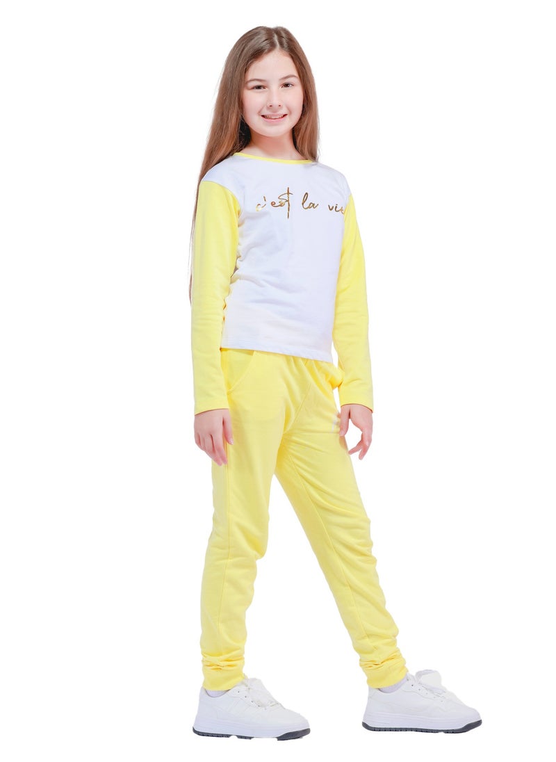 Nuego Fashion Girls Tshirt & Jogger Set Pure Cotton, Comfortable and Eco Friendly Age 8 - 14 Years - pzsku/ZC47C5DA5B086CFB0481DZ/45/_/1715608181/87a1b178-e965-4c62-b76e-f48d8f6bbf51