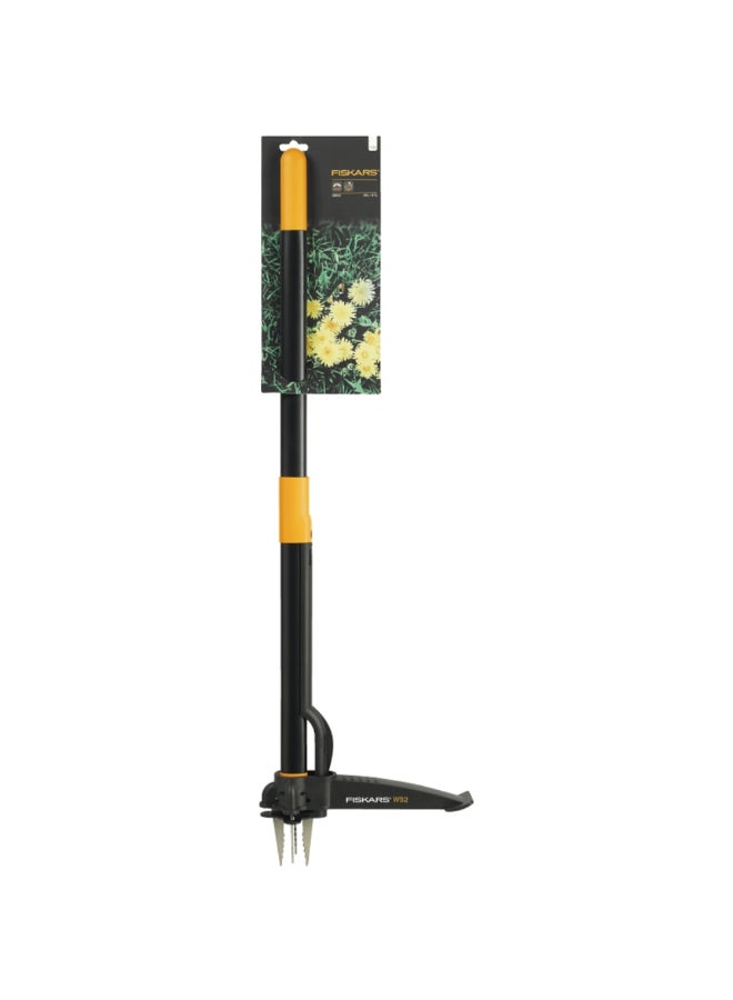 Stainless Steel Blade Triple-Claw Weeder Black and Orange 39inch 9180787