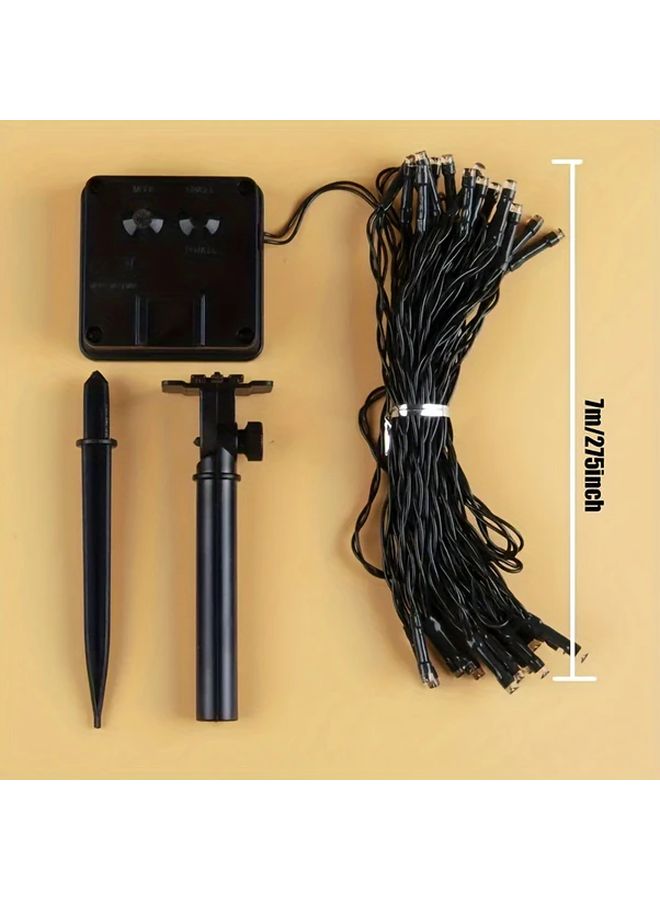 Solar String Lights 50 LED 8 Modes 7 Meters 22 96 Feet Warm White Outdoor Garden - Image 2